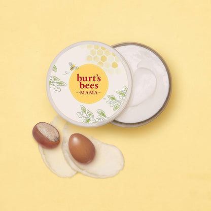 Burt's Bees Mama Belly Butter – Soothing Bath Time Pampering for Mom to Be, Fragrance Free Body Butter
