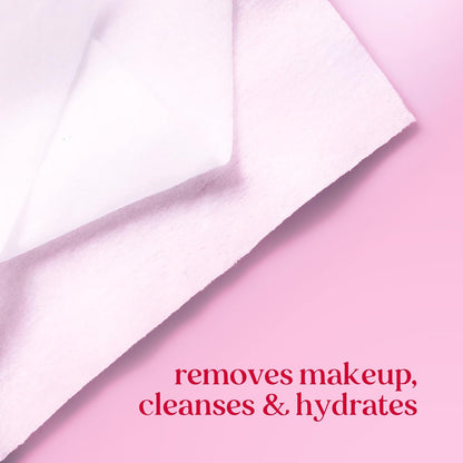 Burt's Bees Micellar Rose Water Cleansing Wipes – Mid-Day Focus Break for the Office, Plant-Based Makeup Remover