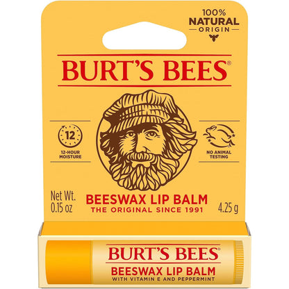 Burt's Bees Natural Lip Balm – Mindful Vanity Essential for Clean-Beauty Lip Care Routine