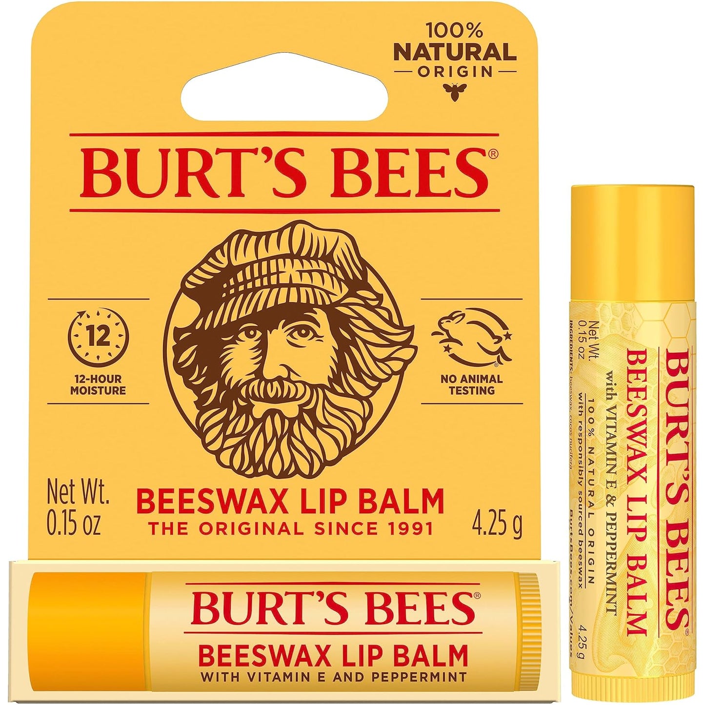 Burt's Bees Natural Lip Balm – Mindful Vanity Essential for Clean-Beauty Lip Care Routine