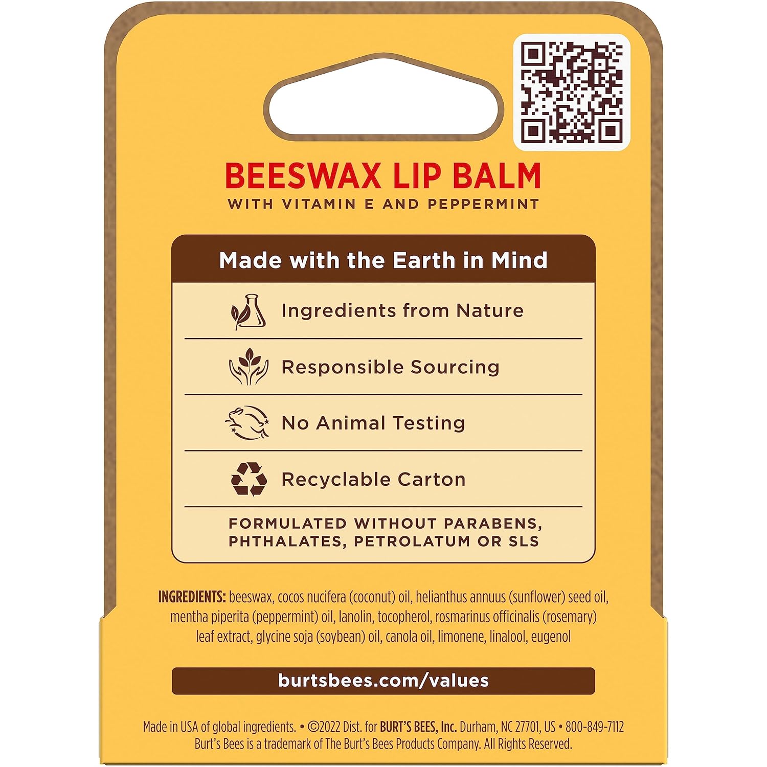 Burt's Bees Natural Lip Balm – Mindful Vanity Essential for Clean-Beauty Lip Care Routine