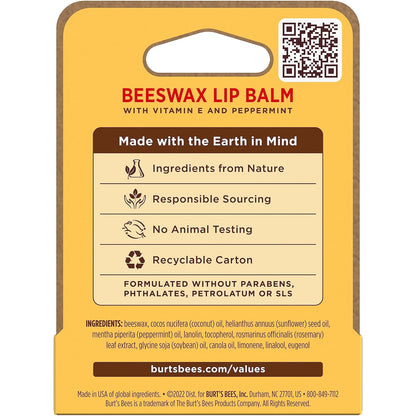 Burt's Bees Natural Lip Balm – Mindful Vanity Essential for Clean-Beauty Lip Care Routine