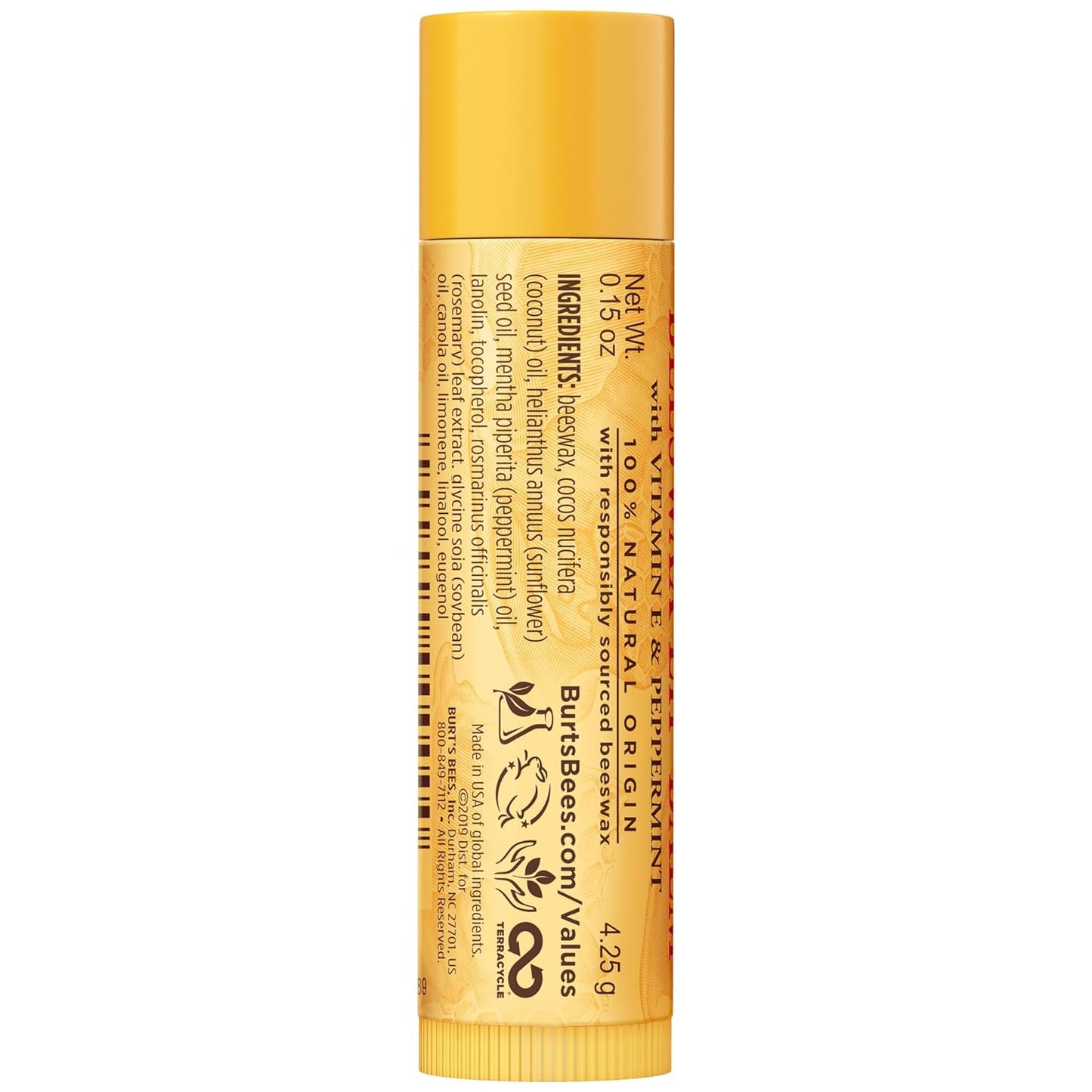 Burt's Bees Natural Lip Moisturizer Bulk – Intentional Everyday Essential for Capsule Bathroom and Travel Kit
