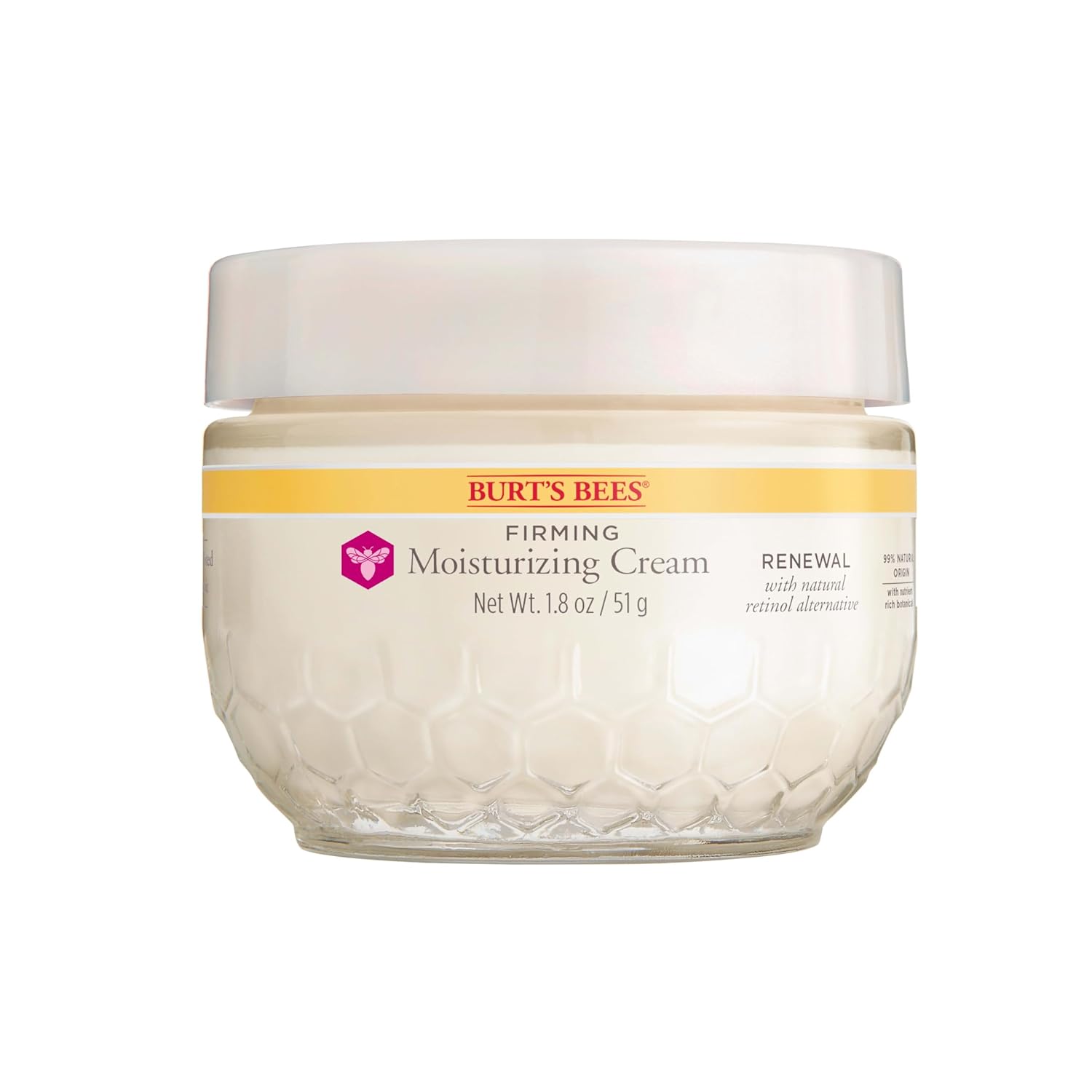 Burt's Bees Renewal Firming Face Cream – Dermatologist-Tested Natural Anti-Aging Cream Free of Parabens and Phthalates