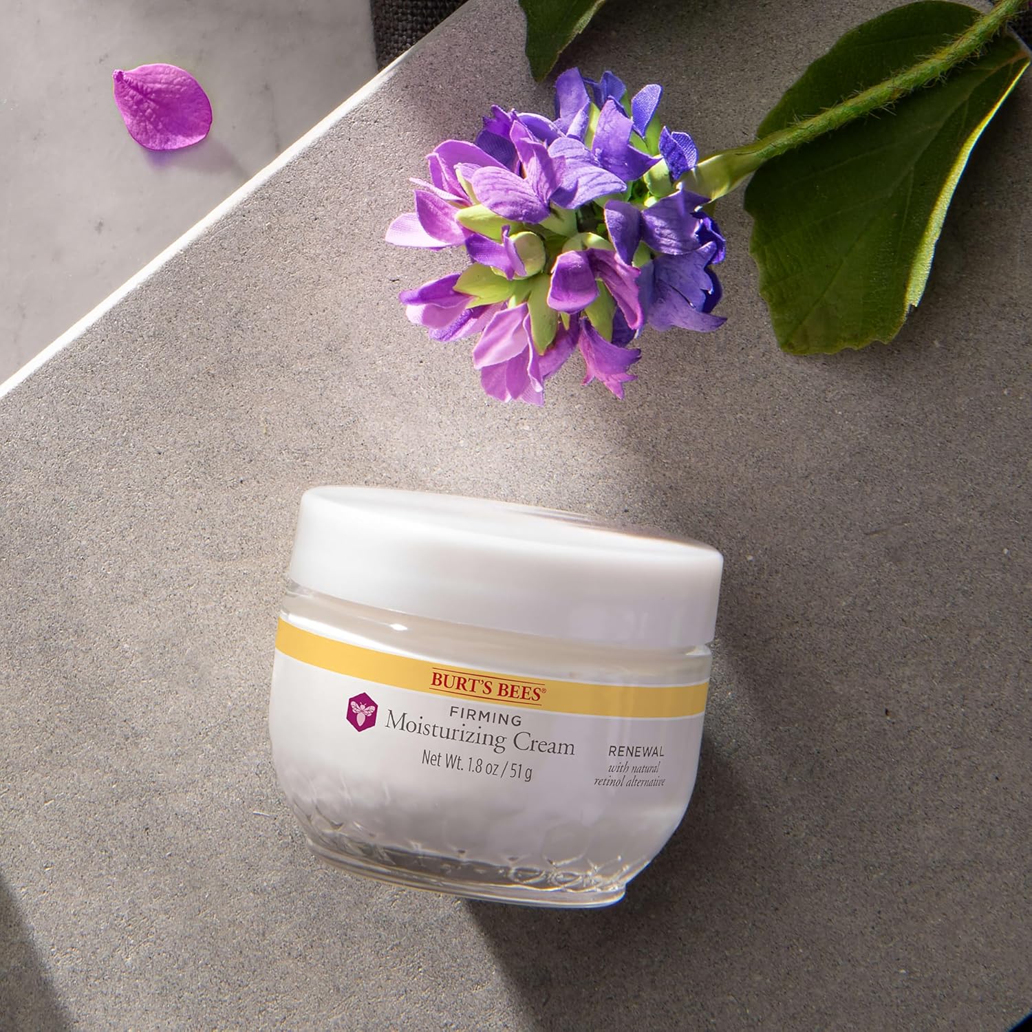 Burt's Bees Renewal Firming Face Cream – Dermatologist-Tested Natural Anti-Aging Cream Free of Parabens and Phthalates