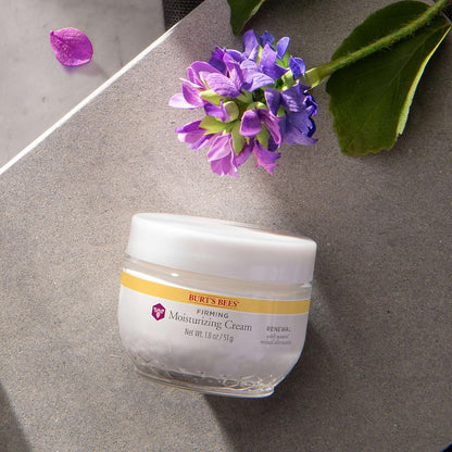 Burt's Bees Renewal Firming Face Cream – Dermatologist-Tested Natural Anti-Aging Cream Free of Parabens and Phthalates