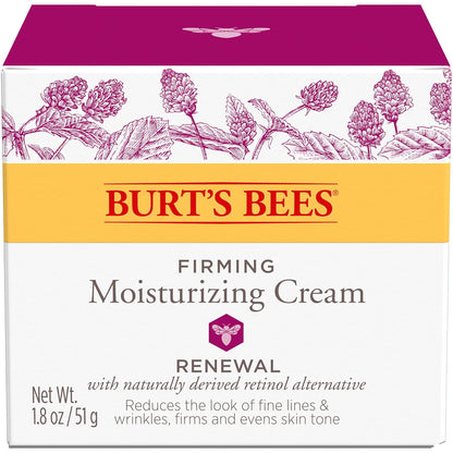 Burt's Bees Renewal Firming Face Cream – Dermatologist-Tested Natural Anti-Aging Cream Free of Parabens and Phthalates