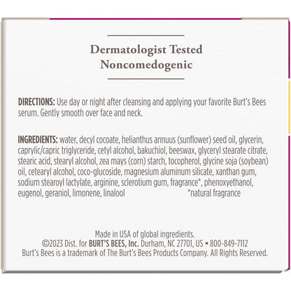 Burt's Bees Renewal Firming Face Cream – Dermatologist-Tested Natural Anti-Aging Cream Free of Parabens and Phthalates