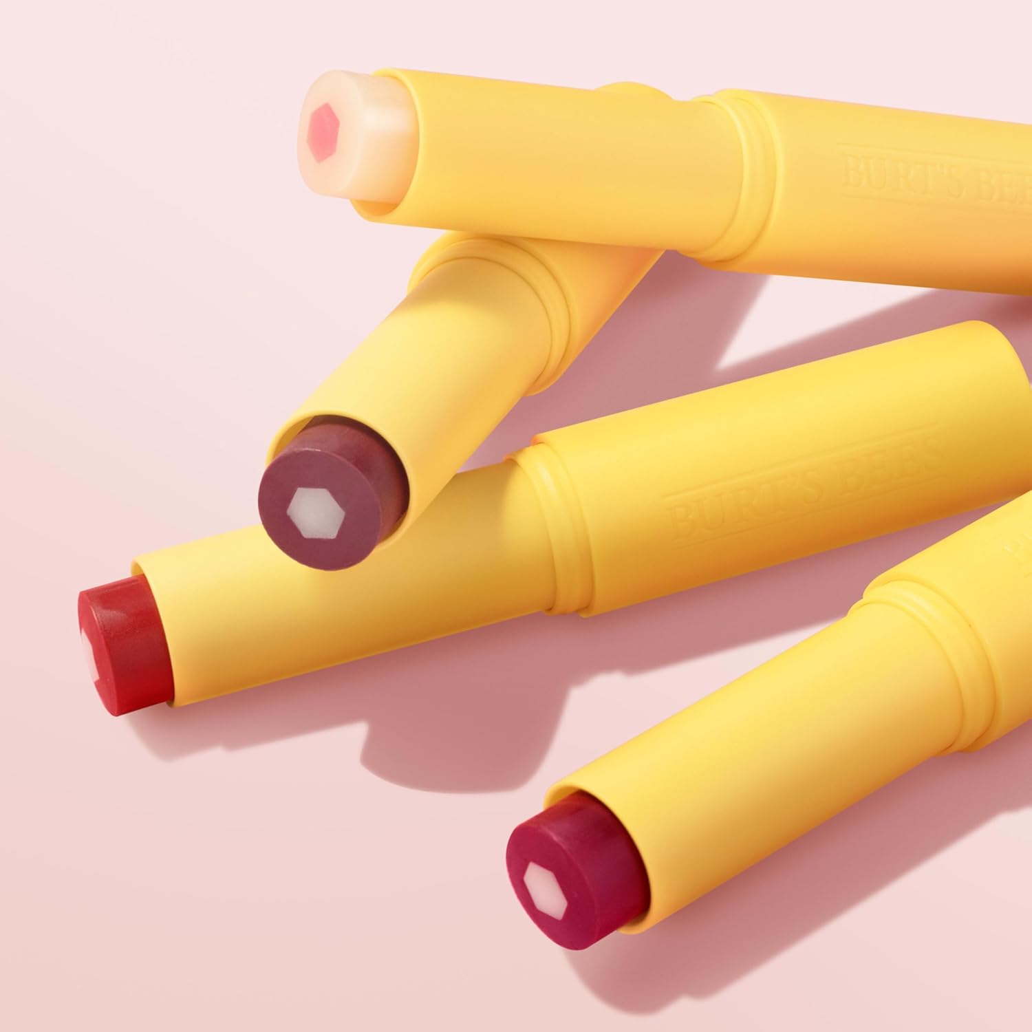 Burt's Bees Tinted Boosted Balm – Stocking Stuffer and Holiday Gift for Her, Pocket-Sized Tinted Lip Balm