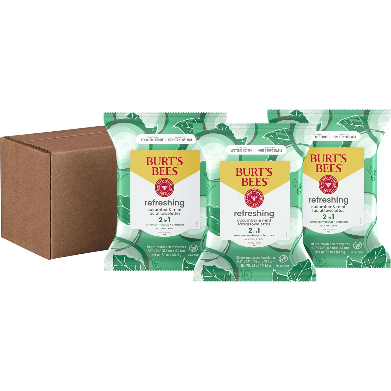 Burt's Bees White Tea Cleansing Towelettes – Quick Midday Refresh for the Home Office