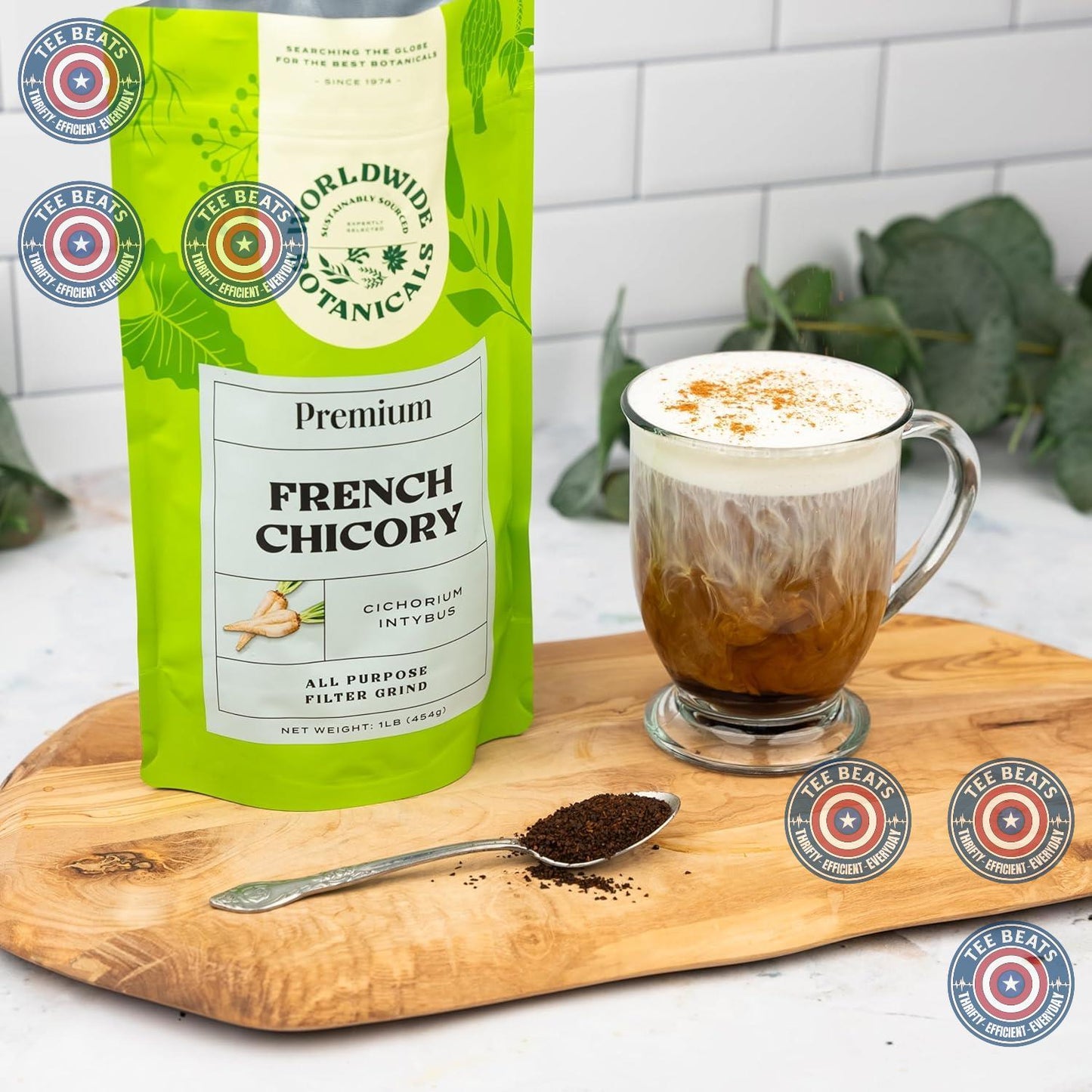 caffeine-free and acid-free composition