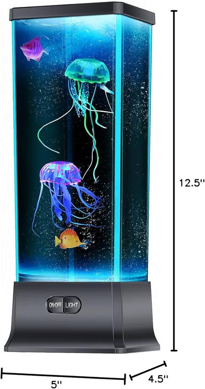 CALOVER Jellyfish Night Light – Cozy Bedtime Companion for Boys and Girls, Soft Glow with 4-Hour Timer