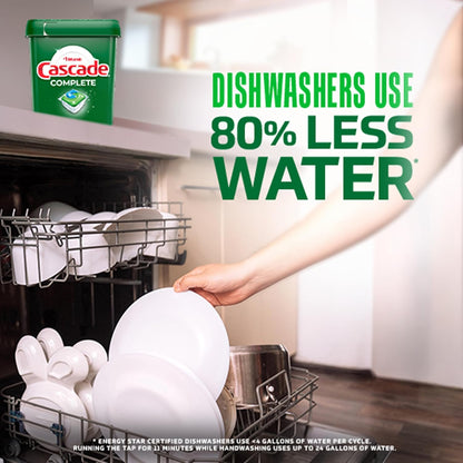 Cascade Complete Dishwasher Pods – Self-Care Routine Dish Detergent for Family Kitchens, 78 Count