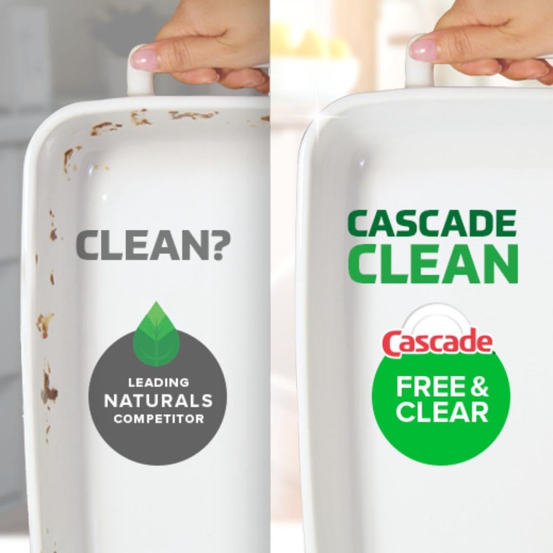 Cascade Free & Clear ActionPacs for Wellness-Minded Home Kitchens, Dye-Free Clean Dishes After Every Meal