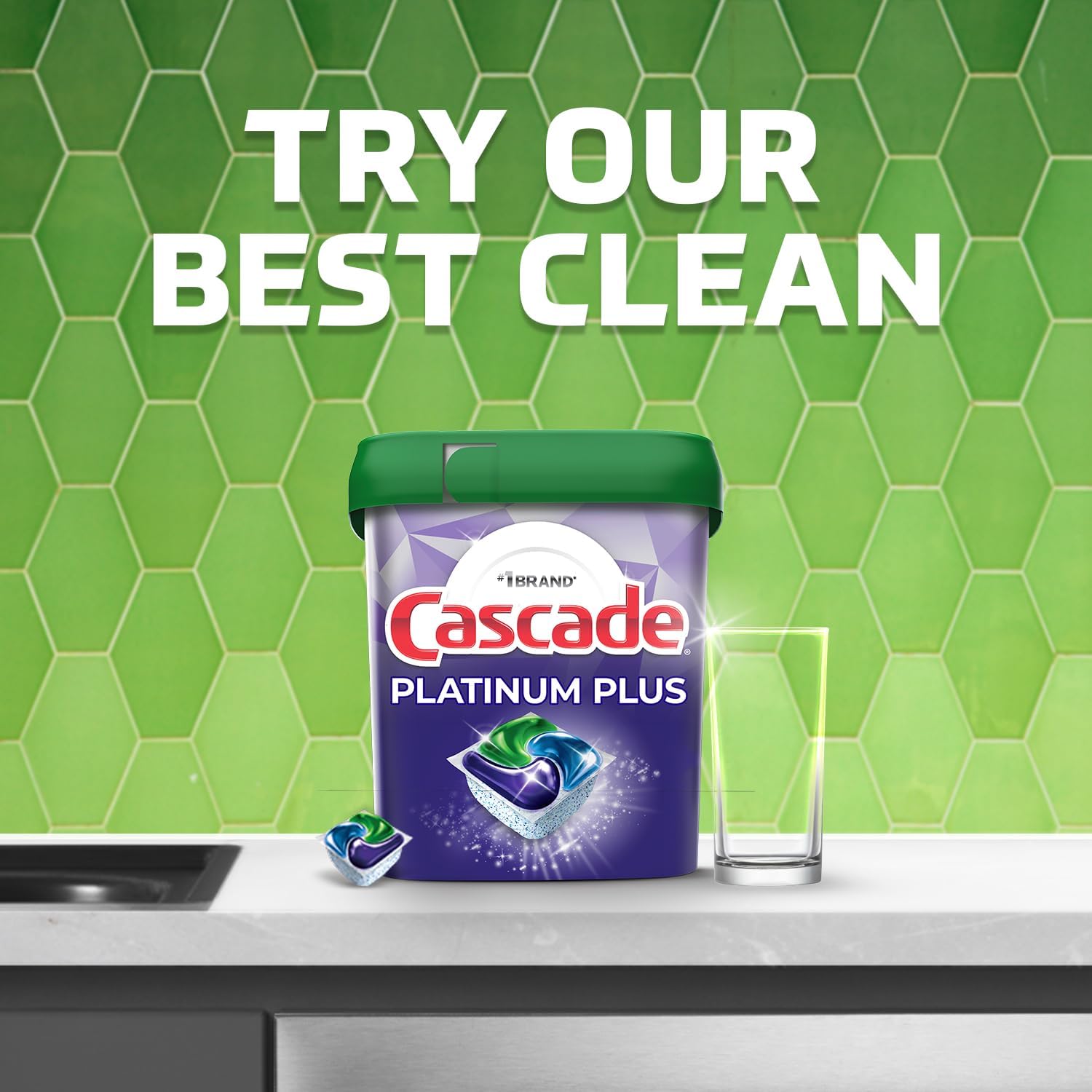Cascade Platinum ActionPacs for Efficient Apartment Living, Grease-Cut Dishwashing Pods