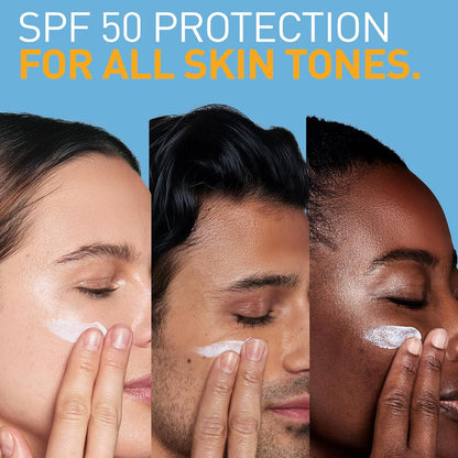 CeraVe AM Moisturizer with SPF 50 – Luxury Multi-Benefit Face Care with Ceramides & Hyaluronic Acid