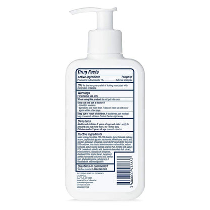 CeraVe Anti-Itch Pramoxine Lotion for Bedside Self Care Routine, Fragrance Free Hydration for Sensitive Skin 8 oz