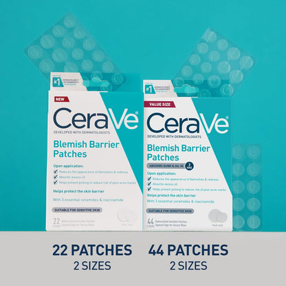 CeraVe Blemish Barrier Patches Ultra-Thin, Neutral-Toned Spot Care for a Less-Is-More Skincare Shelf