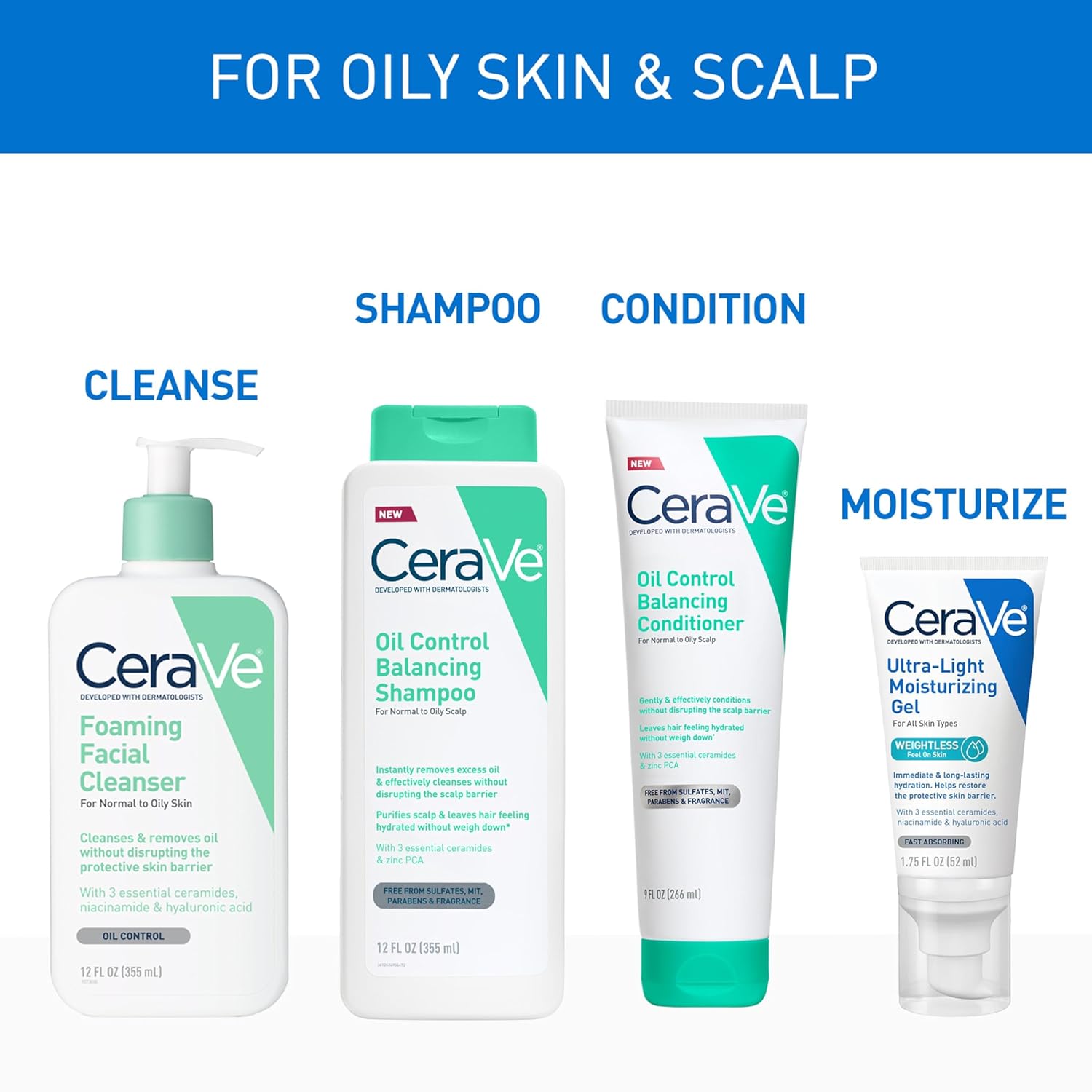 CeraVe Clarifying Shampoo – Simple, Intentional Haircare for Oily Scalps and Neutral Bathroom Aesthetics