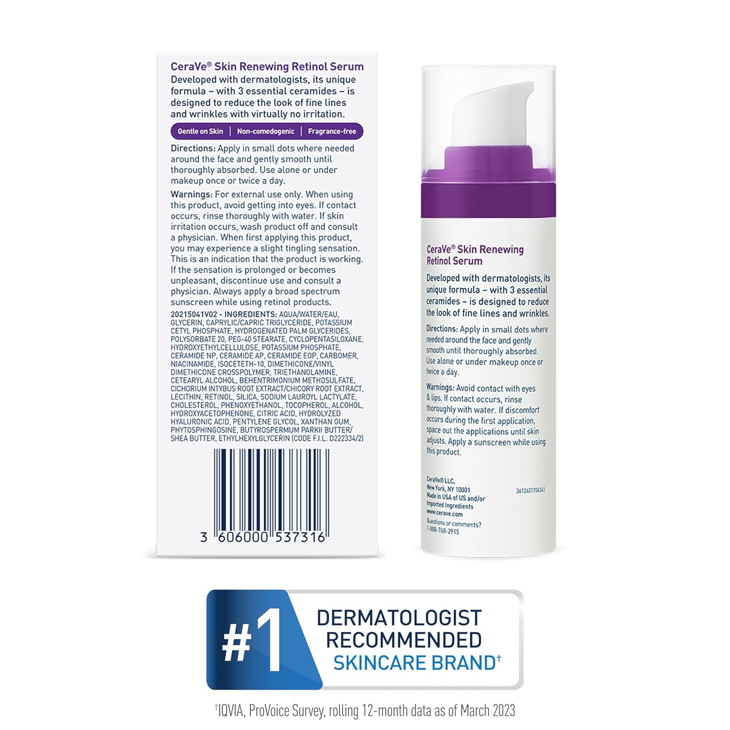 CeraVe Gentle Retinol Serum – Safe, Fragrance-Free Skincare for Sensitive & Reactive Skin