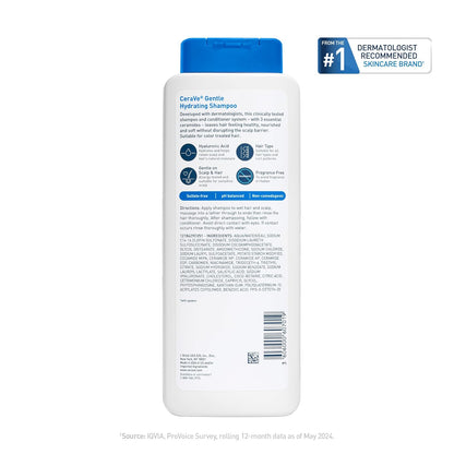 CeraVe Gentle Shampoo + Conditioner Bundle – Housewarming Gift for Sensitive Scalp Sufferers, Clean Beauty