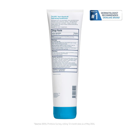 CeraVe Hydrating Anti-Dandruff Conditioner – Sulfate-Free, Paraben-Free Formula Safe for Color-Treated and Sensitive Scalps