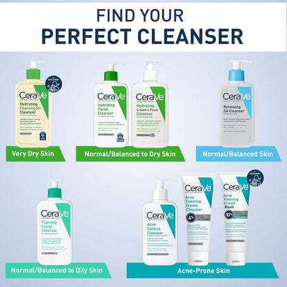 CeraVe Hydrating Cream To Foam Cleanser – Streamlined Two-Step Makeup Remover and Hydrating Face Wash