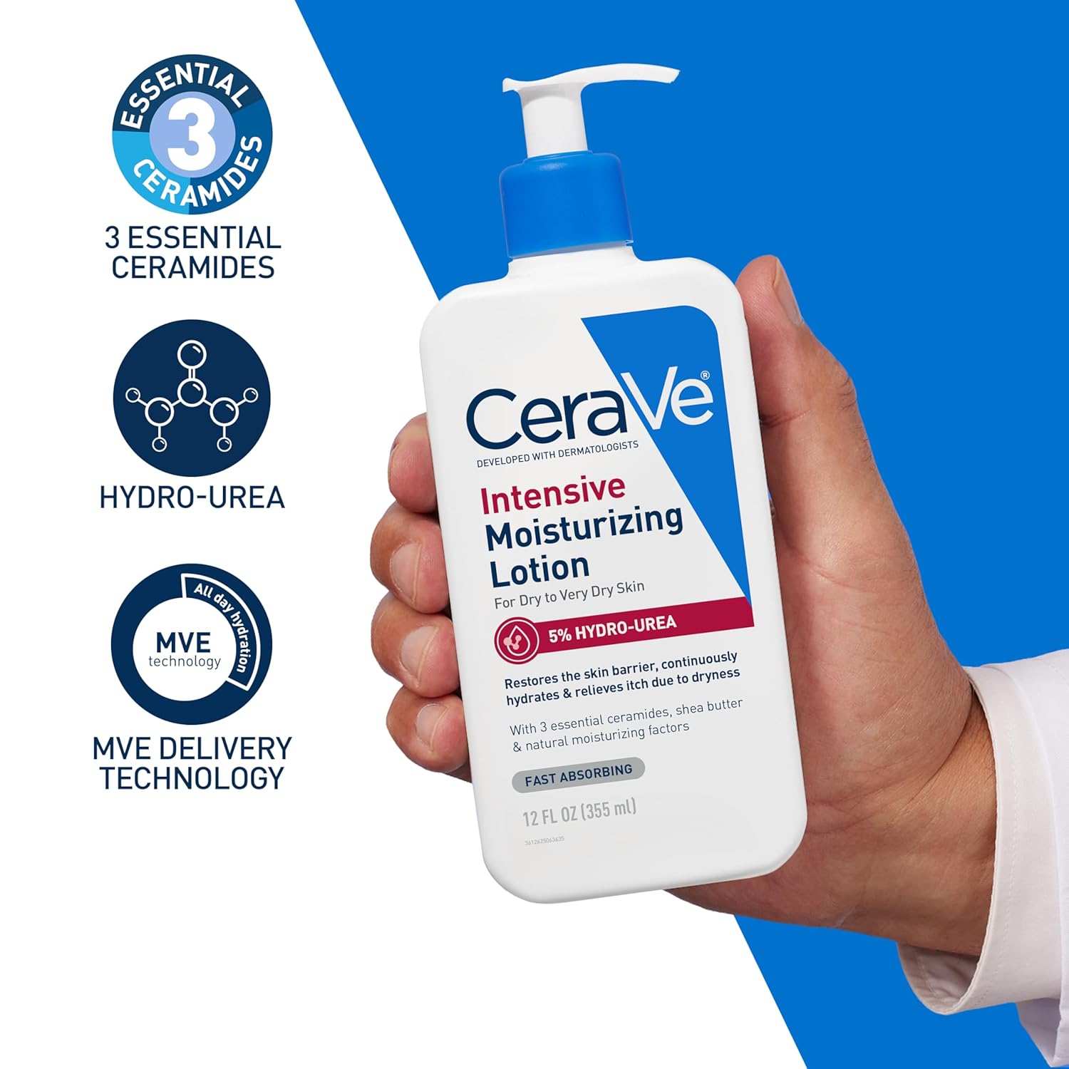 CeraVe Hydro-Urea Cream – Dermatologist-Developed Relief for Itchy, Reactive Skin