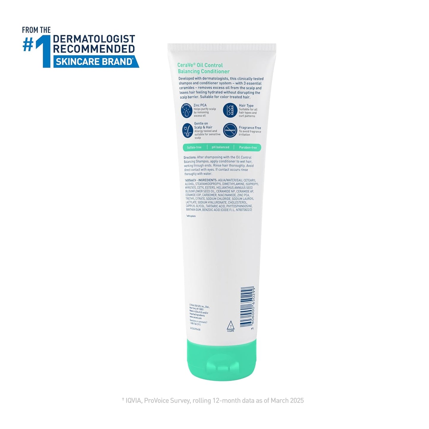 CeraVe Oil Control Balancing Conditioner – Neutral-Toned Clean Formula for the Intentional Home Bathroom