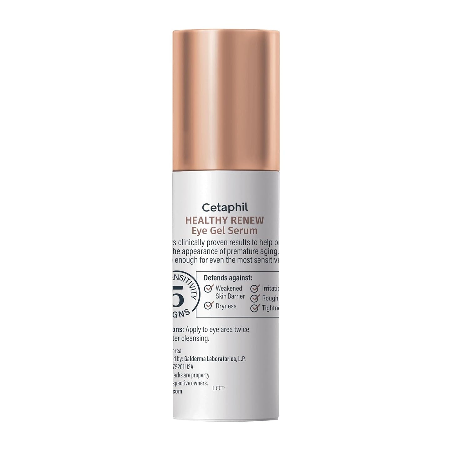Cetaphil Healthy Renew Eye Gel Serum – Mindful Morning Skincare Boost, Peptide Eye Treatment for Sensitive Skin
