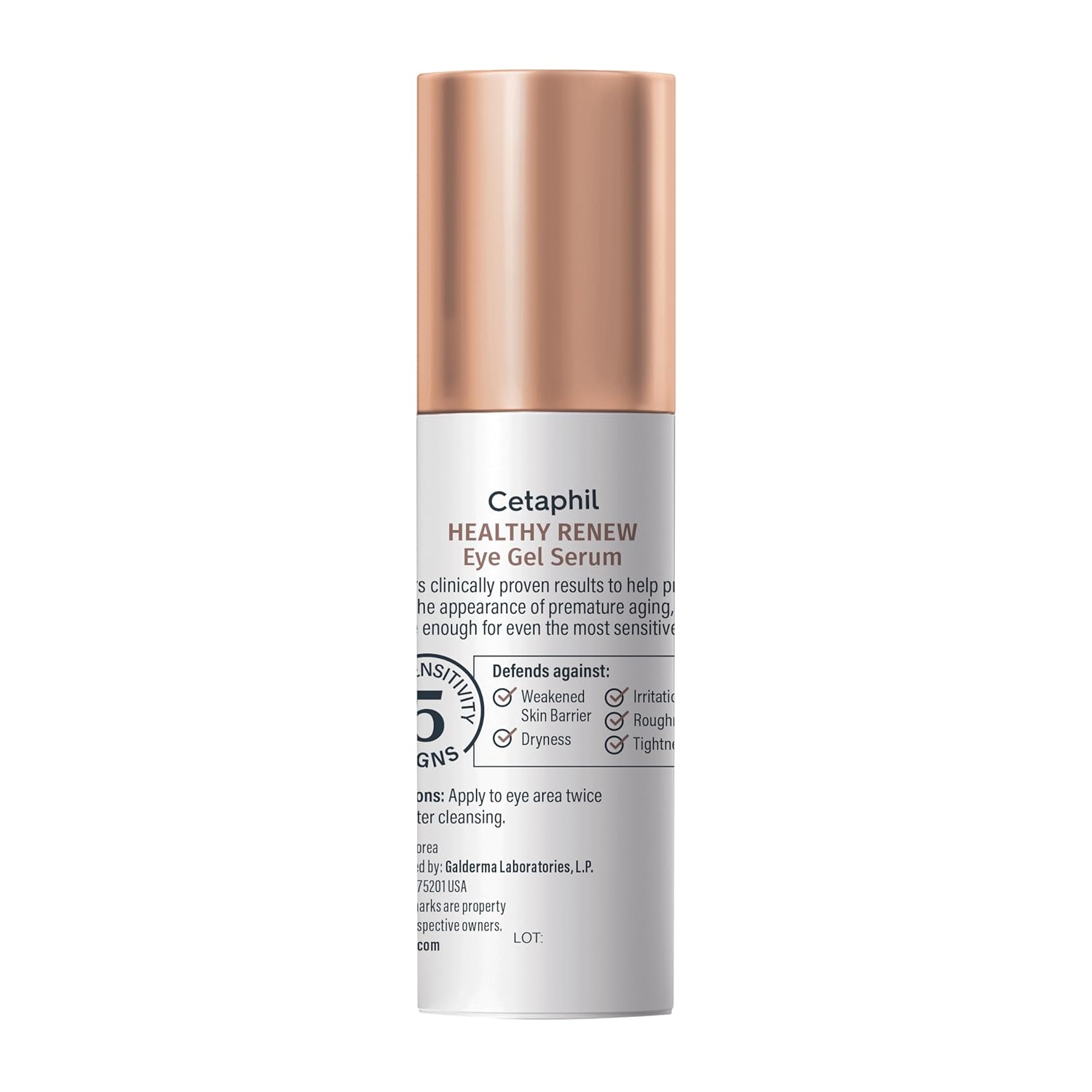 Cetaphil Healthy Renew Eye Gel Serum – Mindful Morning Skincare Boost, Peptide Eye Treatment for Sensitive Skin
