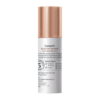 Cetaphil Healthy Renew Eye Gel Serum – Mindful Morning Skincare Boost, Peptide Eye Treatment for Sensitive Skin