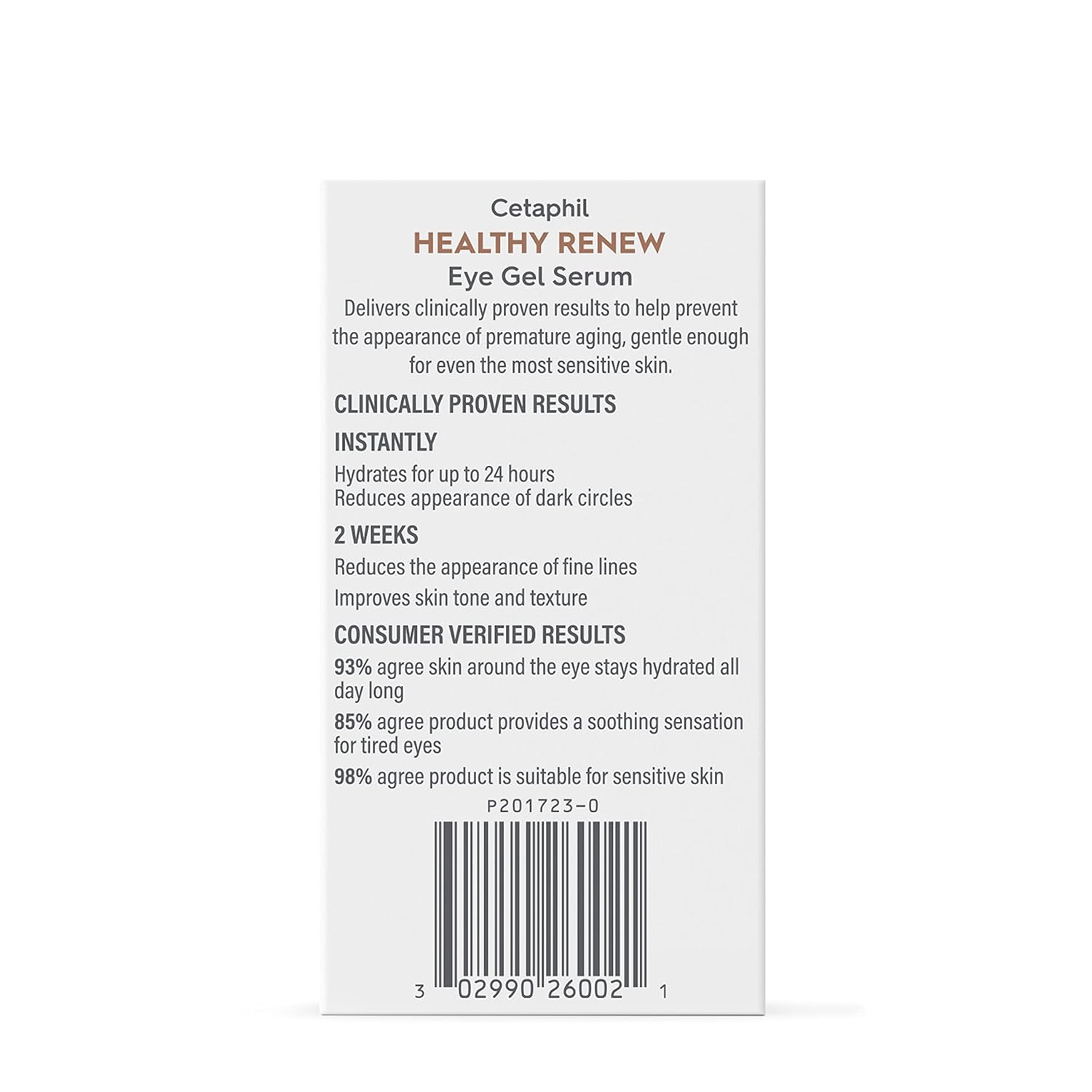 Cetaphil Healthy Renew Eye Gel Serum – Mindful Morning Skincare Boost, Peptide Eye Treatment for Sensitive Skin