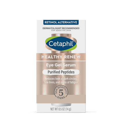 Cetaphil Healthy Renew Eye Gel Serum – Mindful Morning Skincare Boost, Peptide Eye Treatment for Sensitive Skin