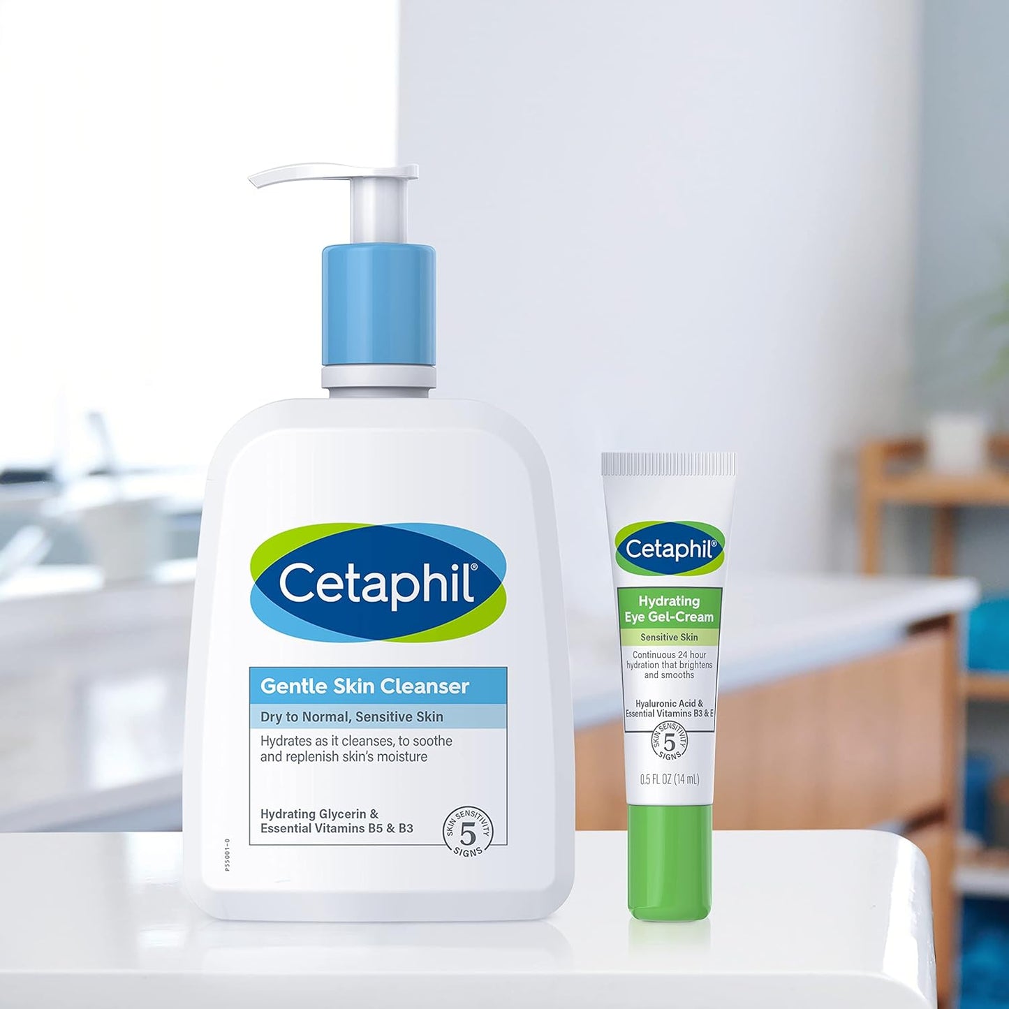 Cetaphil Hydrating Eye Gel-Cream – Elegant Mother's Day Gift for Sensitive Skin, Hyaluronic Acid Eye Treatment