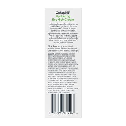 Cetaphil Hydrating Eye Gel-Cream – Elegant Mother's Day Gift for Sensitive Skin, Hyaluronic Acid Eye Treatment