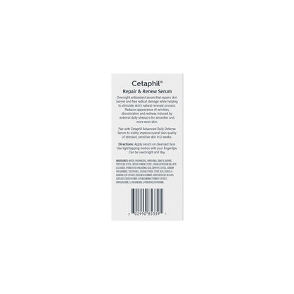 Cetaphil Repair & Renew Night Serum for Stressed Sensitive Skin – Non-Comedogenic Overnight Face Serum, Dermatologist Recommended
