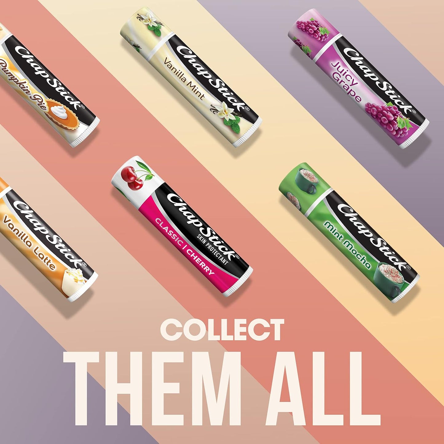 ChapStick Classic Cherry Lip Balm Tube Trio – Sun and Wind Protection for Picnics, Beach Trips, and Trail Walks