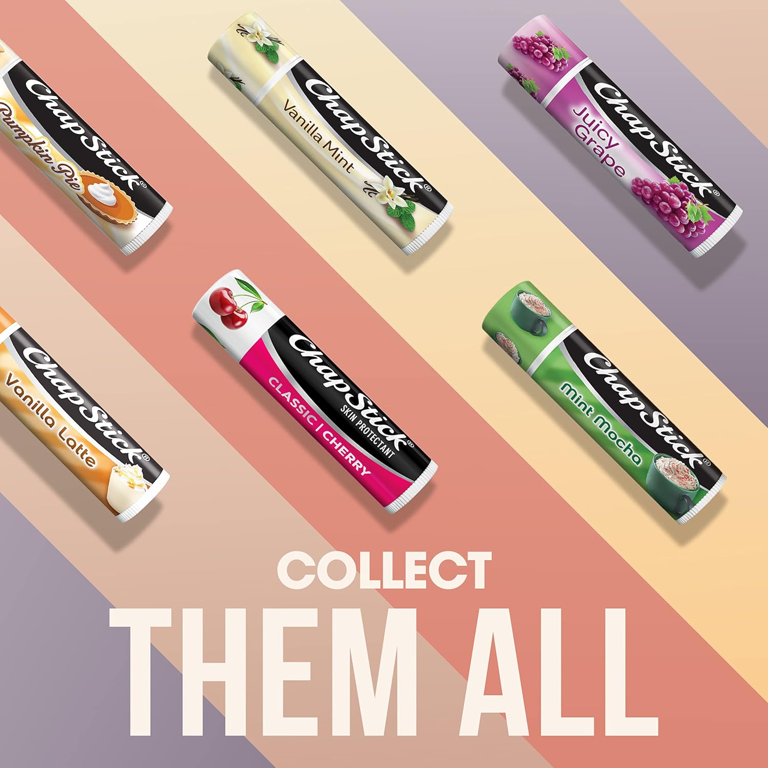 ChapStick Classic Cherry Lip Balm Tube Trio – Sun and Wind Protection for Picnics, Beach Trips, and Trail Walks