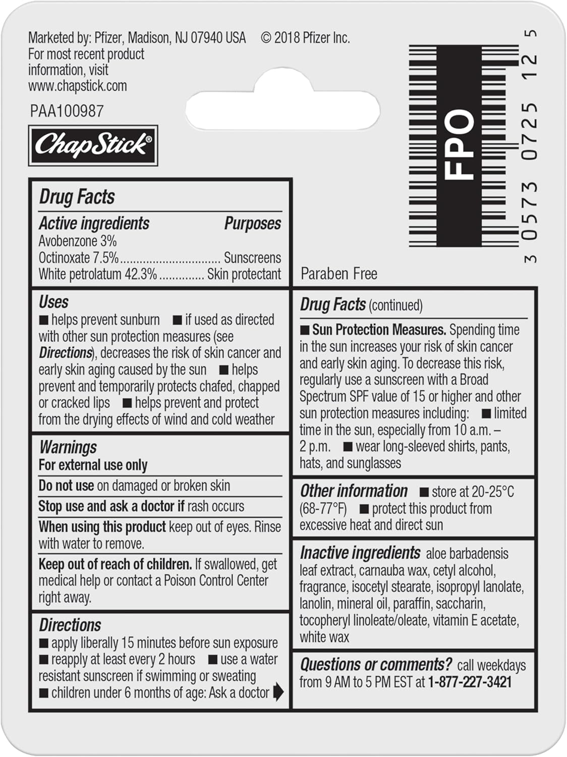 ChapStick Moisturizer Original Lip Balm – Self-Care Ritual Add-On for Chapped, Cracked Lip Recovery with Aloe and Vitamin E, 12 Pack