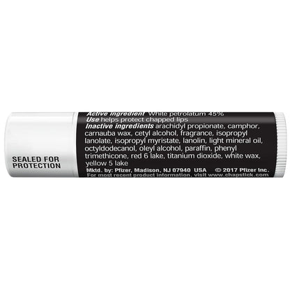 ChapStick Original Flavor Lip Balm Pack of 12 – Daily Lip Moisturizer for Mindful Morning and Evening Wellness Routine