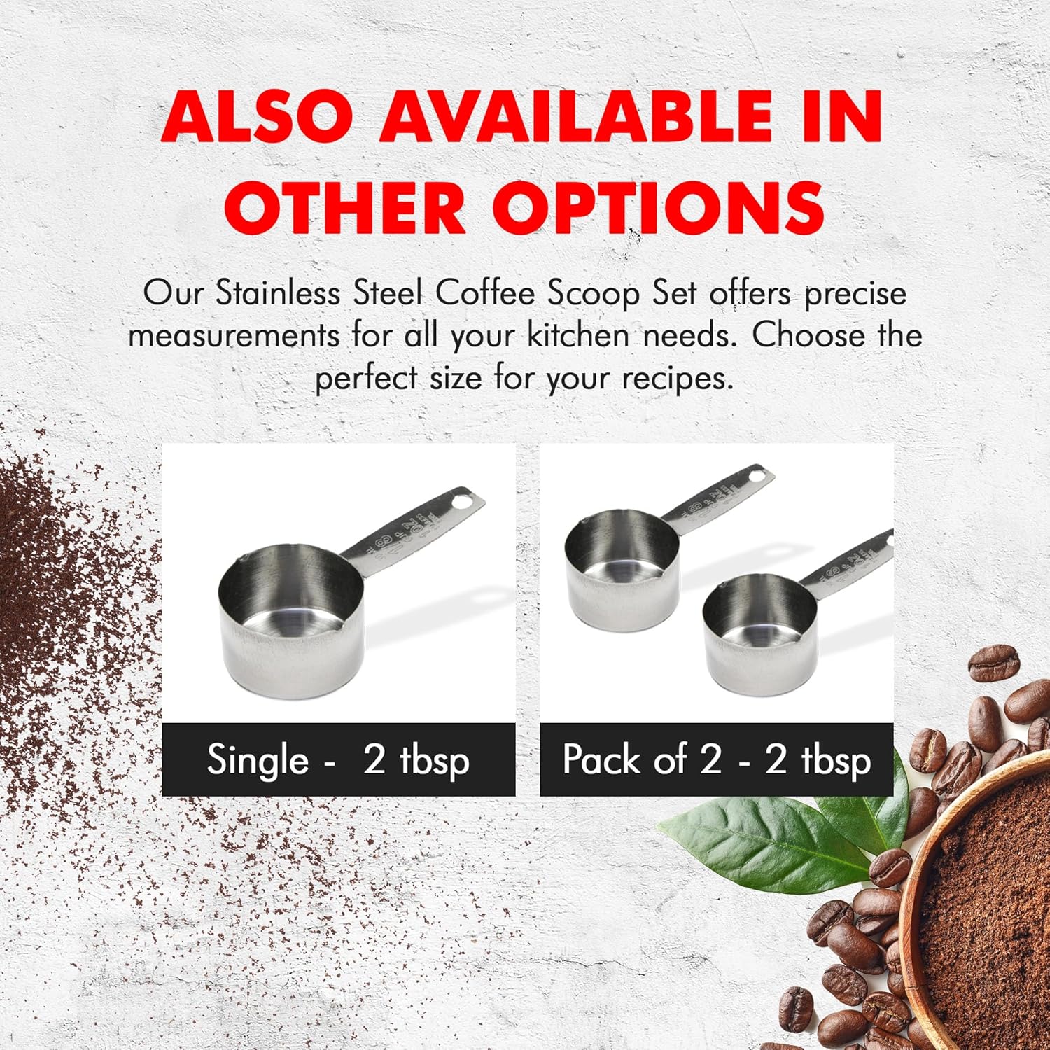 Chef Craft Stainless Coffee Measurer – Self-Care Kitchen Accessory for Slow, Intentional Brewing