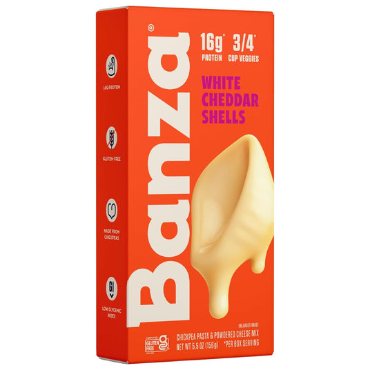 chickpea-based shell pasta delivering 15g protein per serving