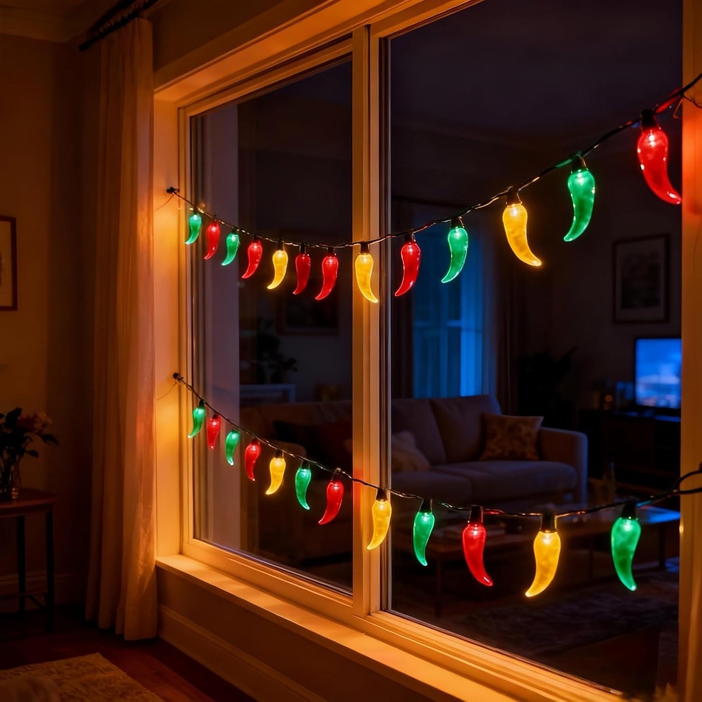 Chili Lights Co. Chili Pepper Patio Lights – Outdoor Dining and Bar Area Ambiance, Heat and Frost Resistant LED String