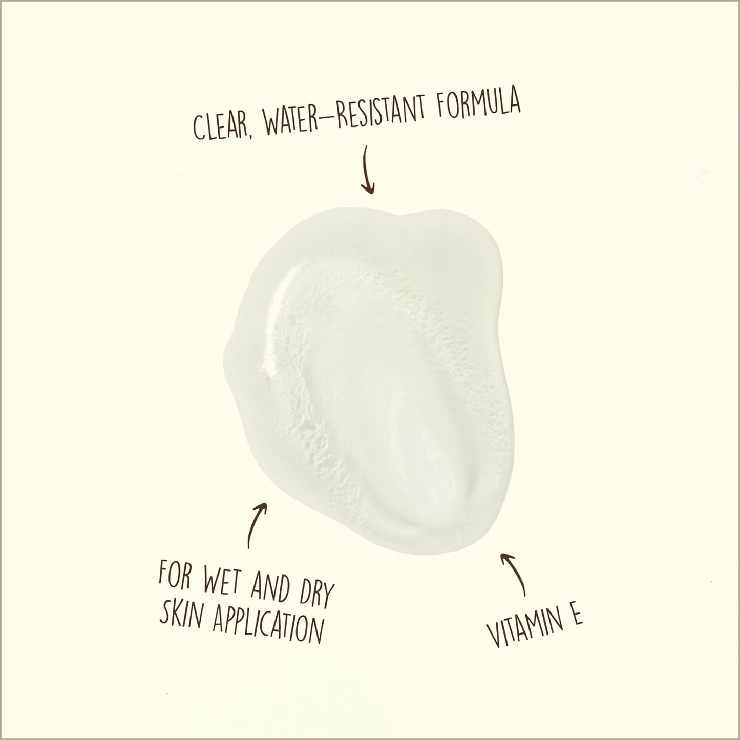 clear, non-greasy lotion that applies invisibly on wet or dry skin