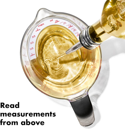 clear plastic body for full visibility of liquid level