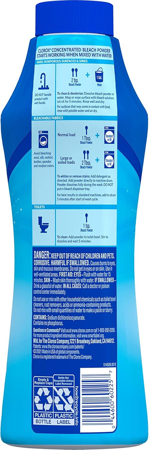 Clorox Bleach Powder – Sustainable Cleaning Powder for Streamlined Home Routines