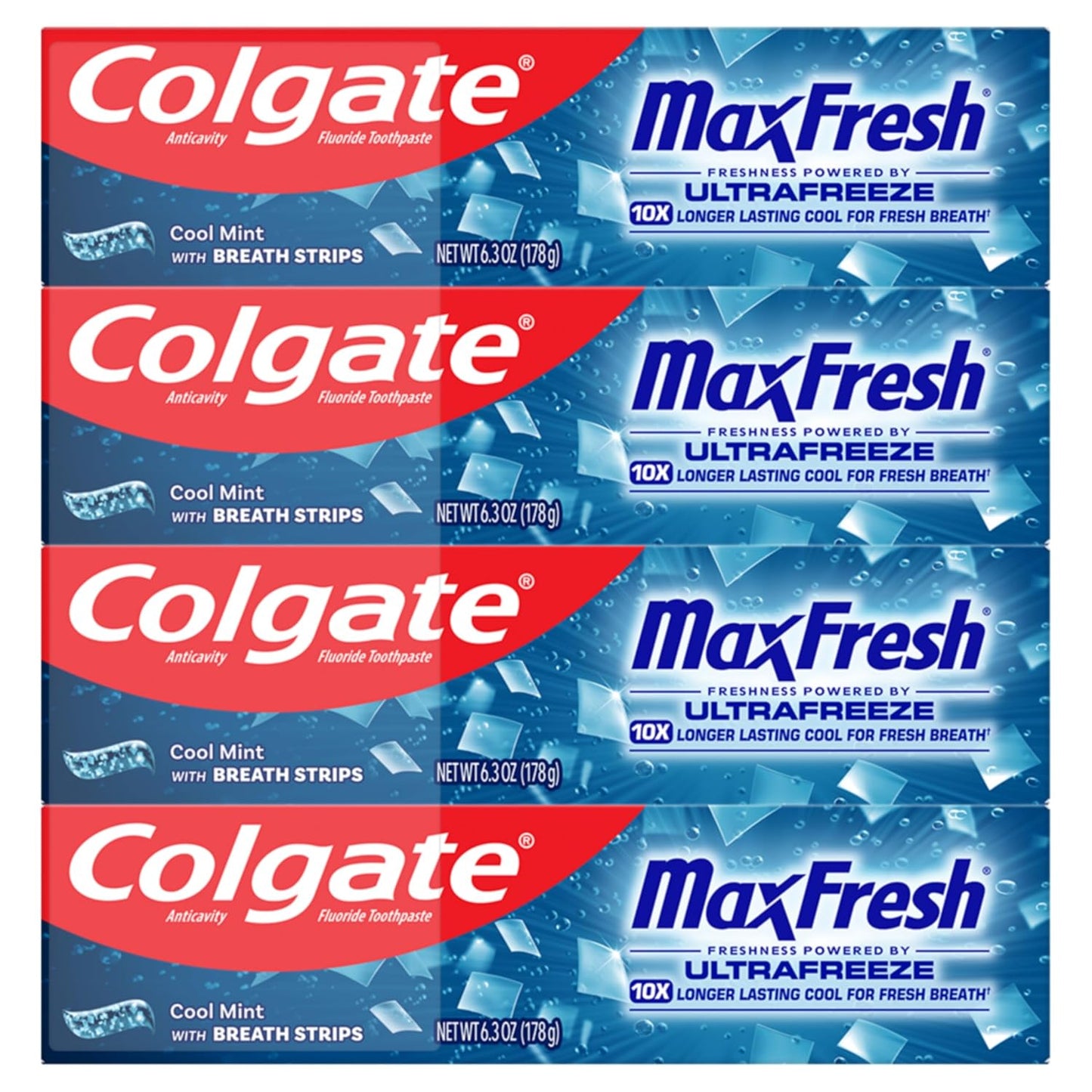 Colgate MaxFresh Clean Mint Toothpaste – Child-Safe Brushing Routine with Fun Cool Sensation, 24-Pack for Multi-Child Families
