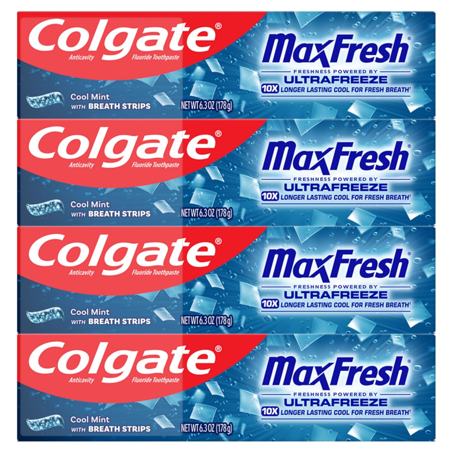 Colgate MaxFresh Clean Mint Toothpaste – Child-Safe Brushing Routine with Fun Cool Sensation, 24-Pack for Multi-Child Families