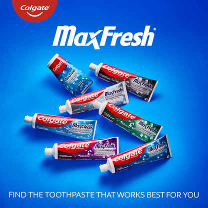 Colgate MaxFresh Clean Mint Toothpaste – Child-Safe Brushing Routine with Fun Cool Sensation, 24-Pack for Multi-Child Families